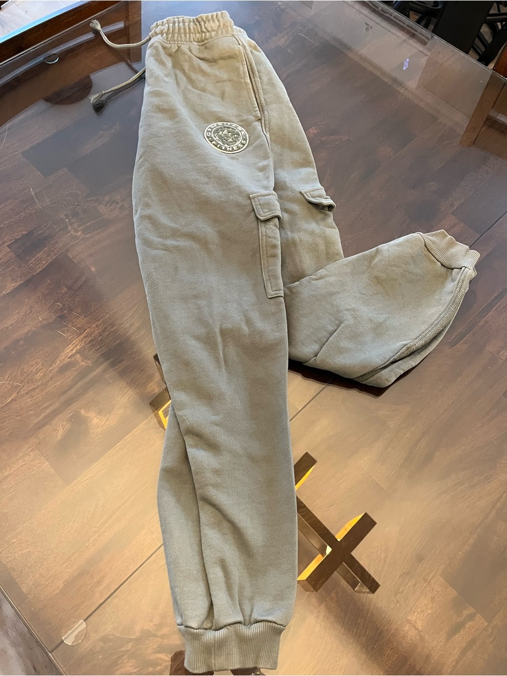 Relaxed Cargo Jogger Pants in Olive Green